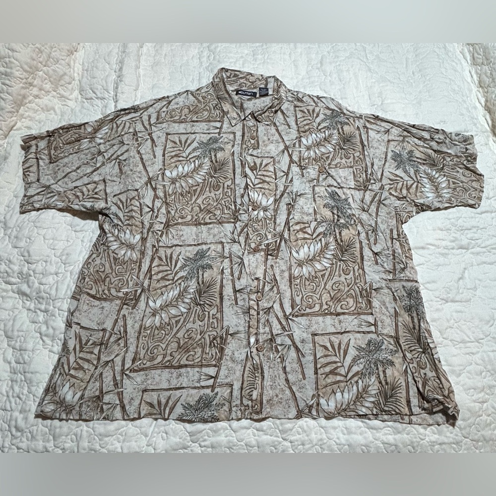 Men’s Puritan Size 3xl 54/56 Short Sleeve Button Down Shirt